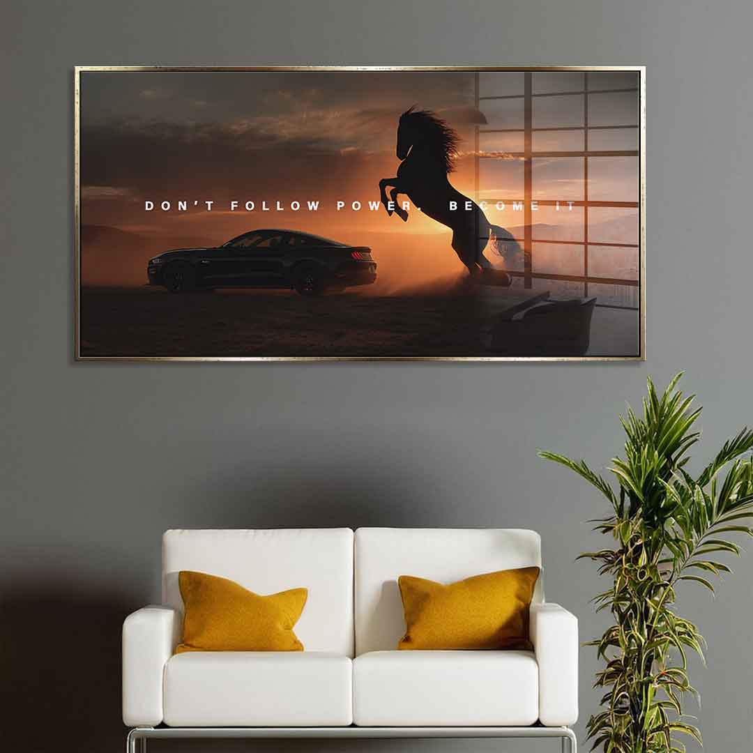 Become Power (Ford Mustang) - Acrylic glass