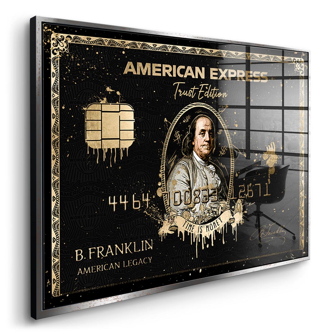 Royal American Express - Benjamin Franklin - Acrylglas