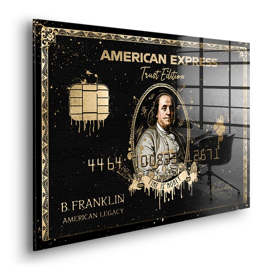 Royal American Express - Benjamin Franklin - Acrylglas