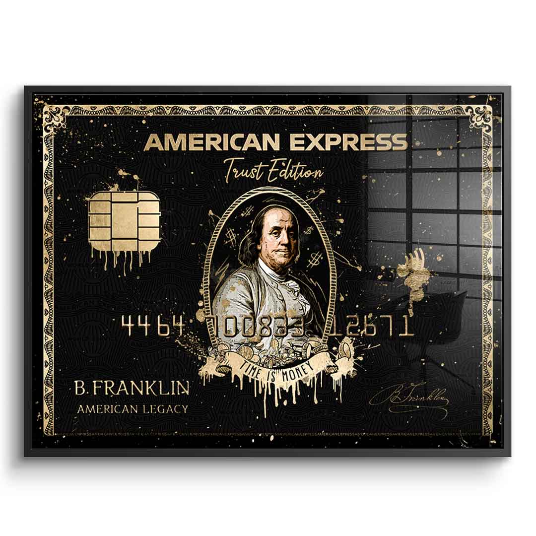 Royal American Express - Benjamin Franklin - Acrylic glass