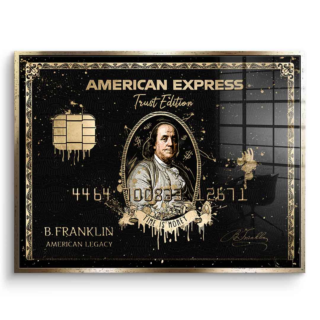 Royal American Express - Benjamin Franklin - Acrylic glass