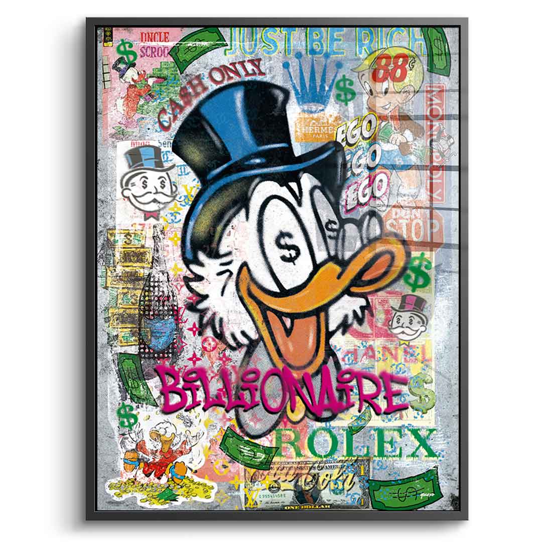 Billionaire Scrooge - Acrylic glass