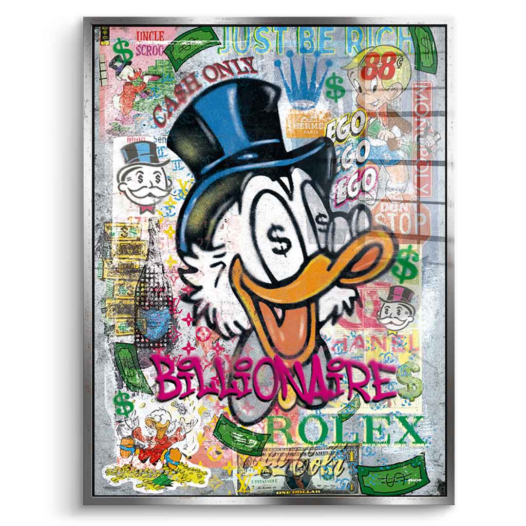 Billionaire Scrooge - Acrylic glass