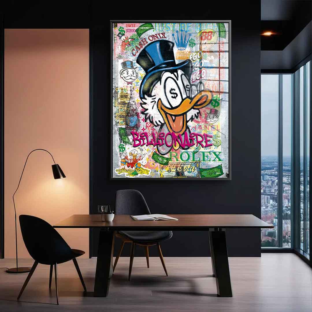 Billionaire Scrooge - Acrylic glass