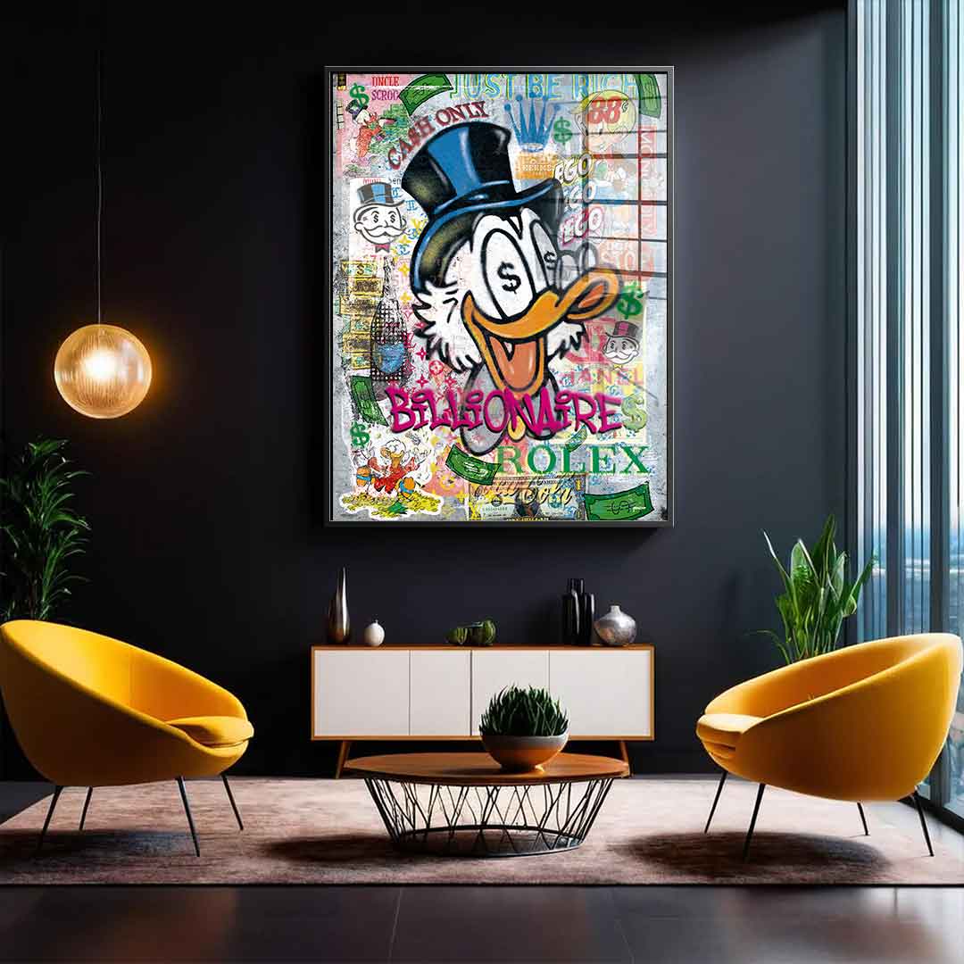 Billionaire Scrooge - Acrylic glass