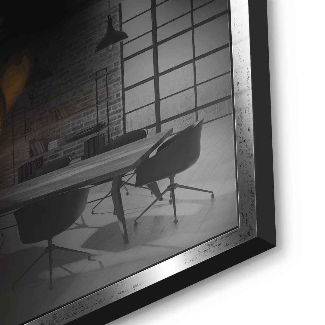 Bitcoin Skull - Acrylglas