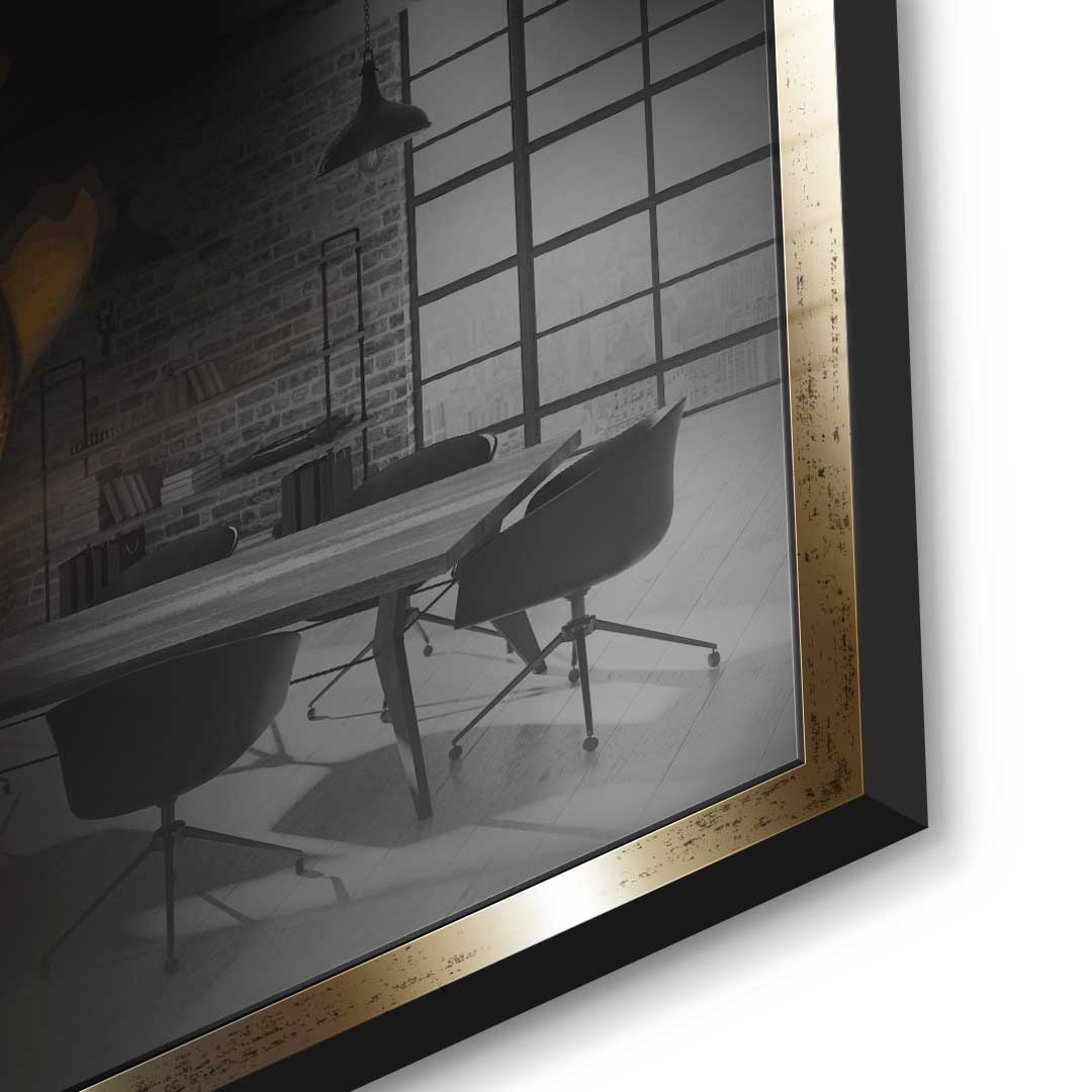 Bitcoin Skull - Acrylglas