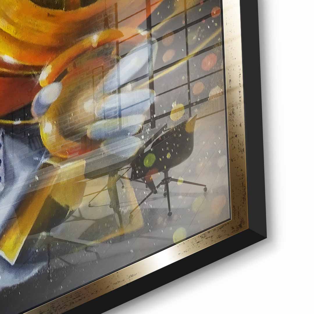 Bitcoin Golfer - Acrylic glass