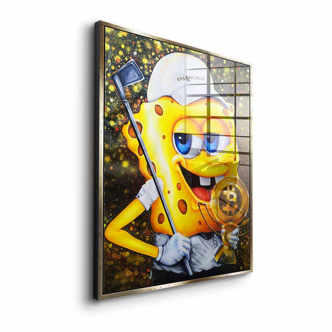 Bitcoin Golfer - Acrylic glass