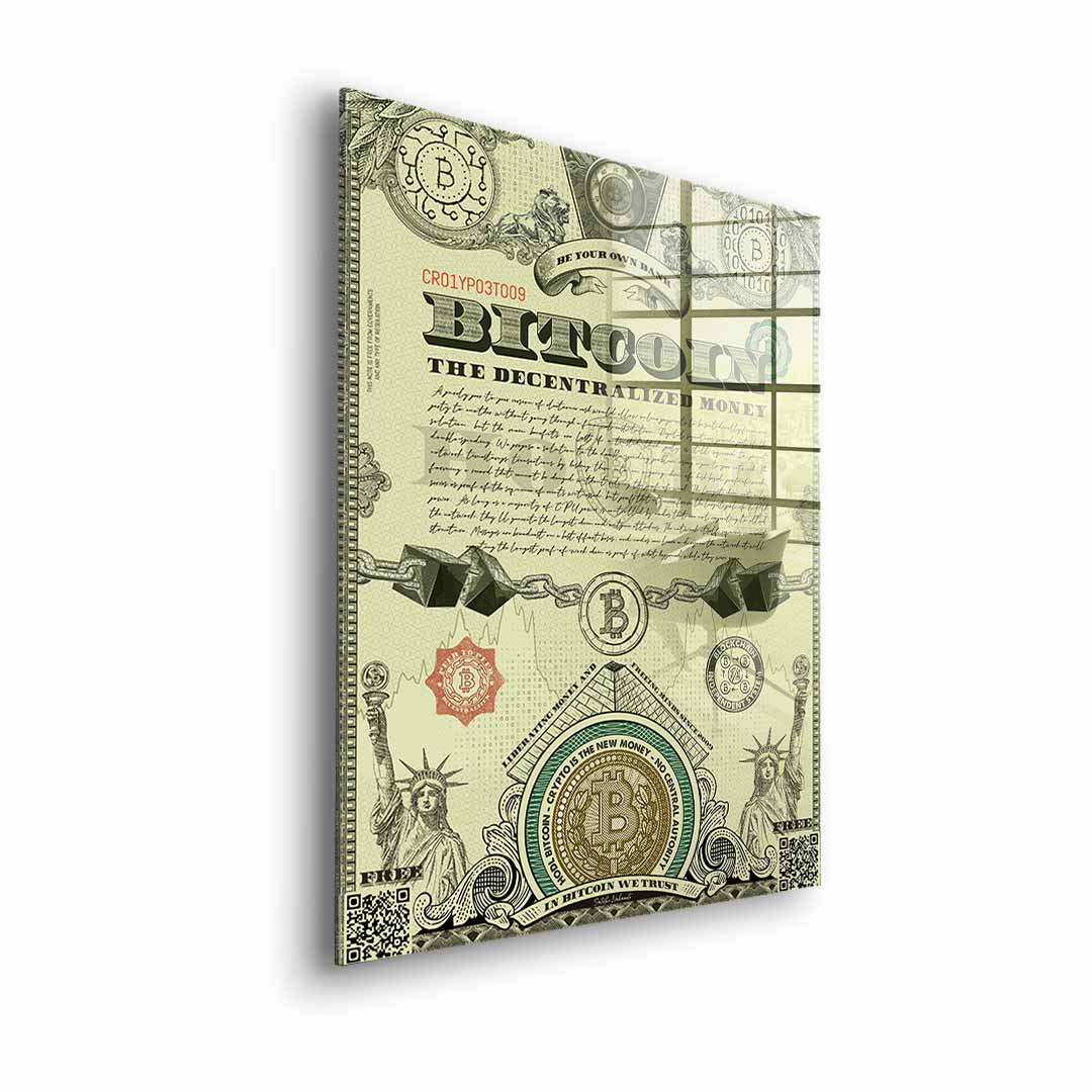 Bitcoin is the New Money - Acrylglas