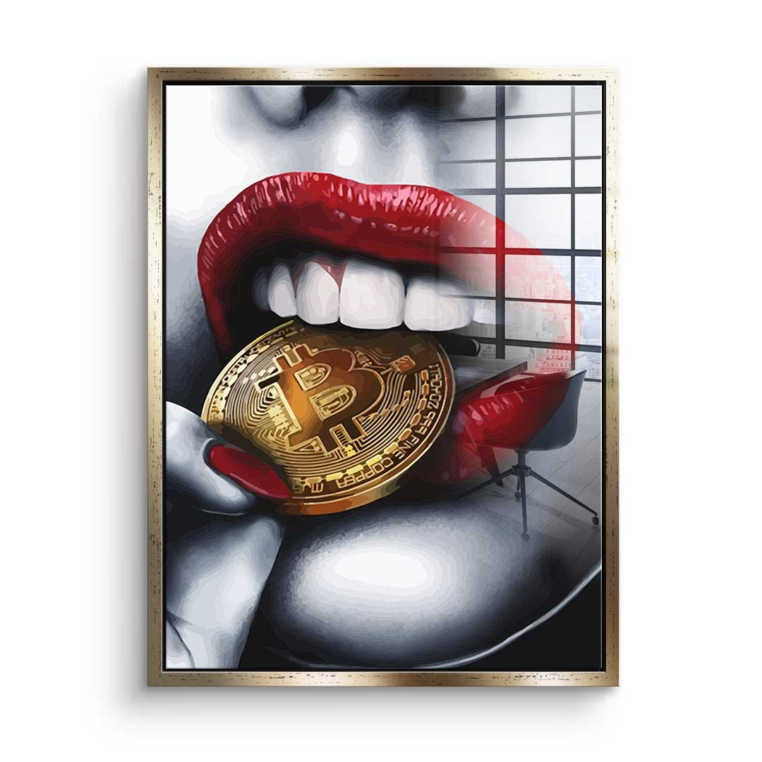 Bitcoin Girl - Acrylglas