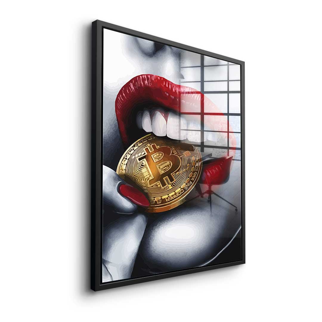 Bitcoin Girl - Acrylglas