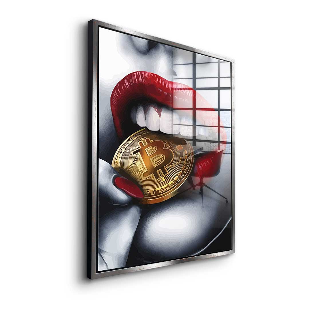 Bitcoin Girl - Acrylglas