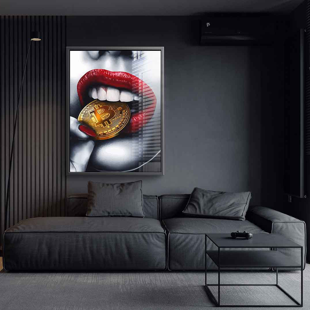 Bitcoin Girl - Acrylglas