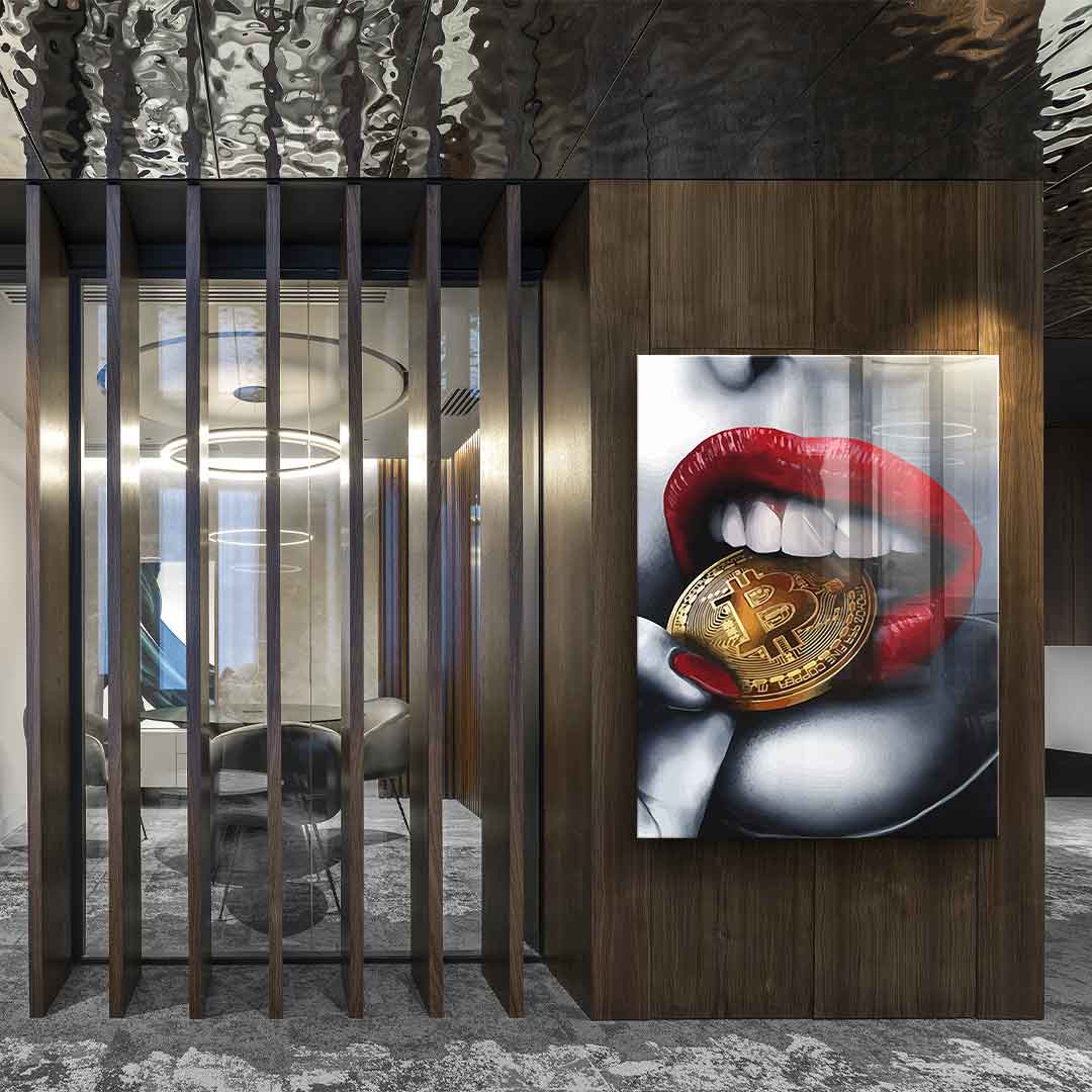 Bitcoin Girl - Acrylglas