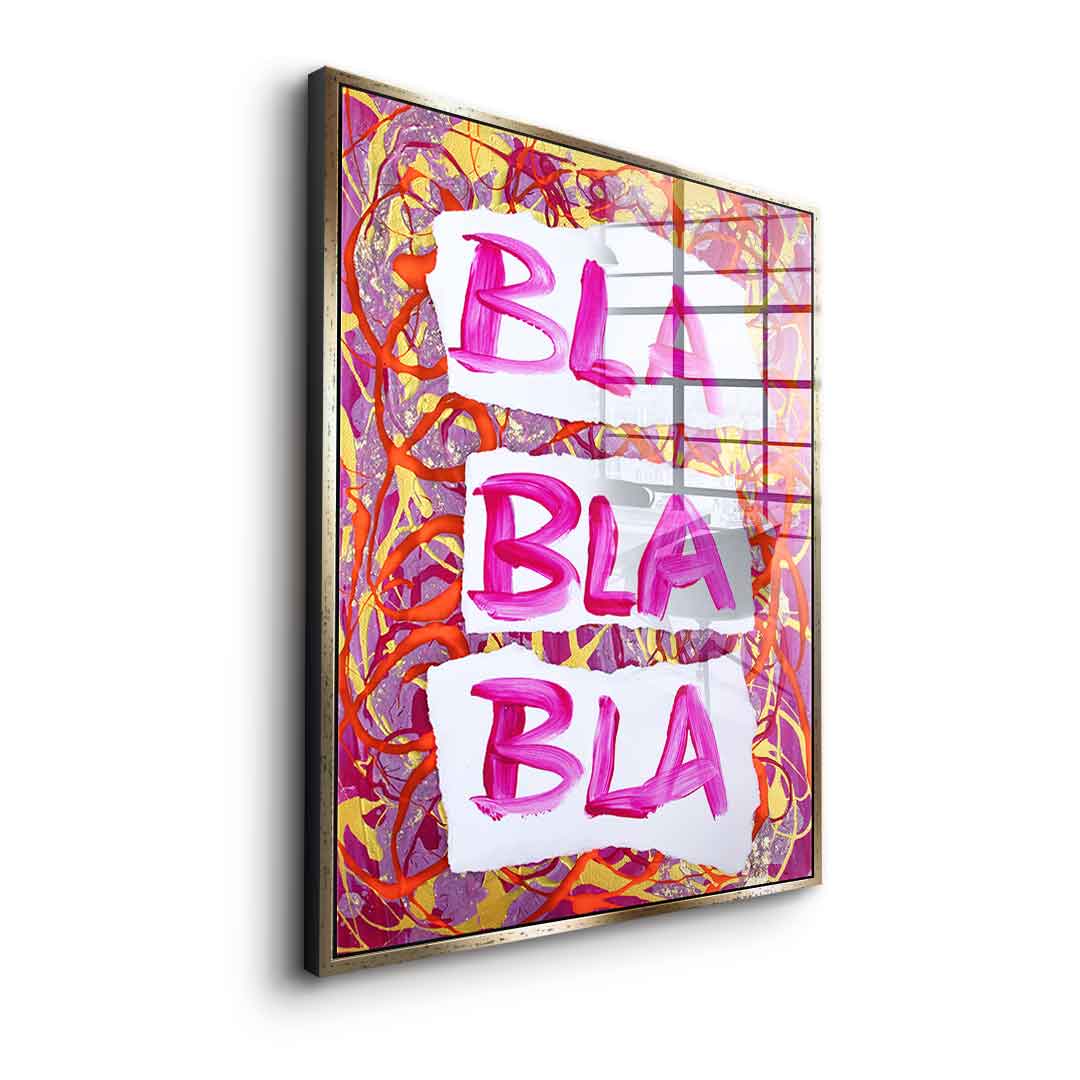 Blah blah blah - acrylic glass