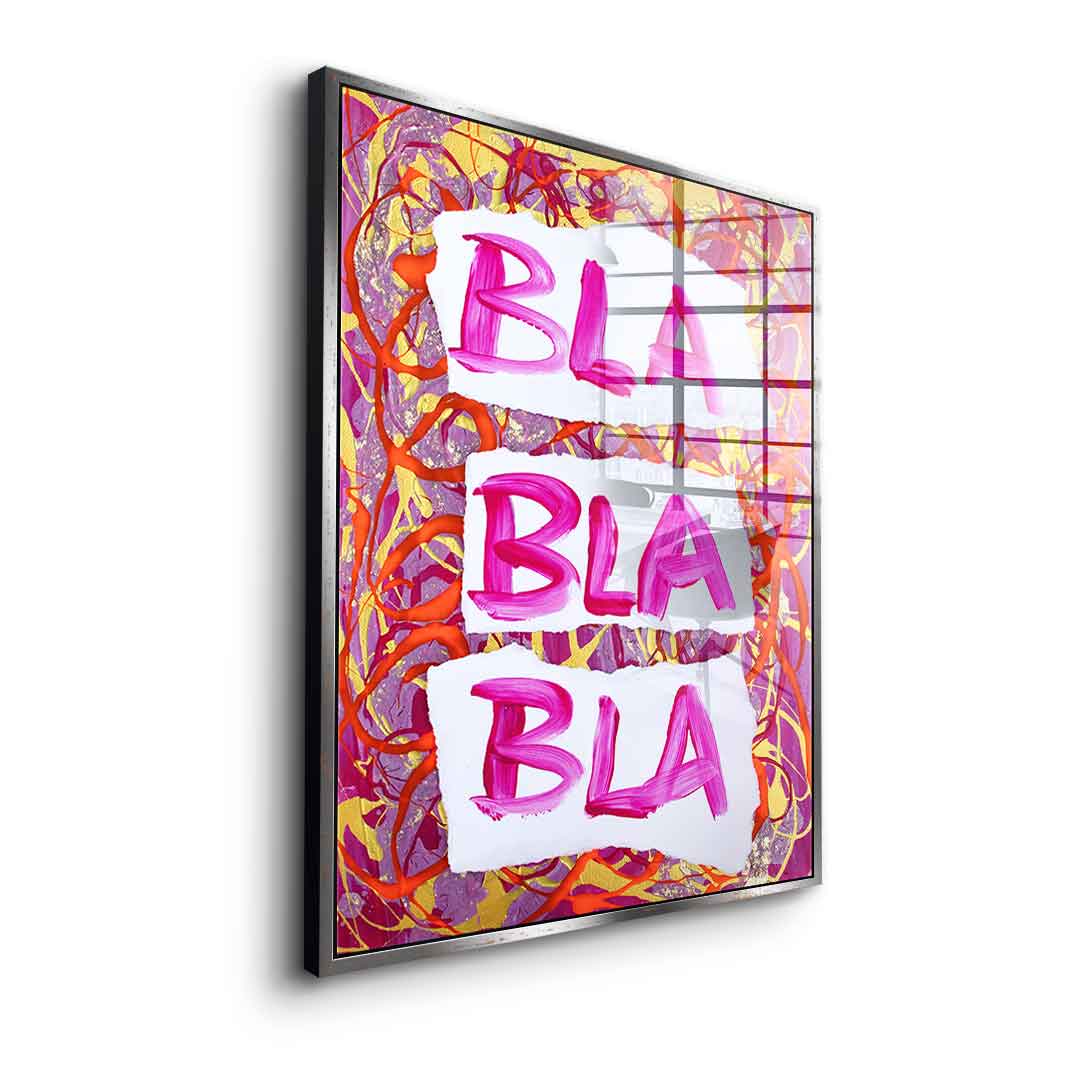 Blah blah blah - acrylic glass