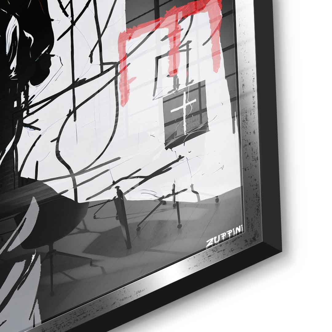 Black Man in Suit - Acrylglas