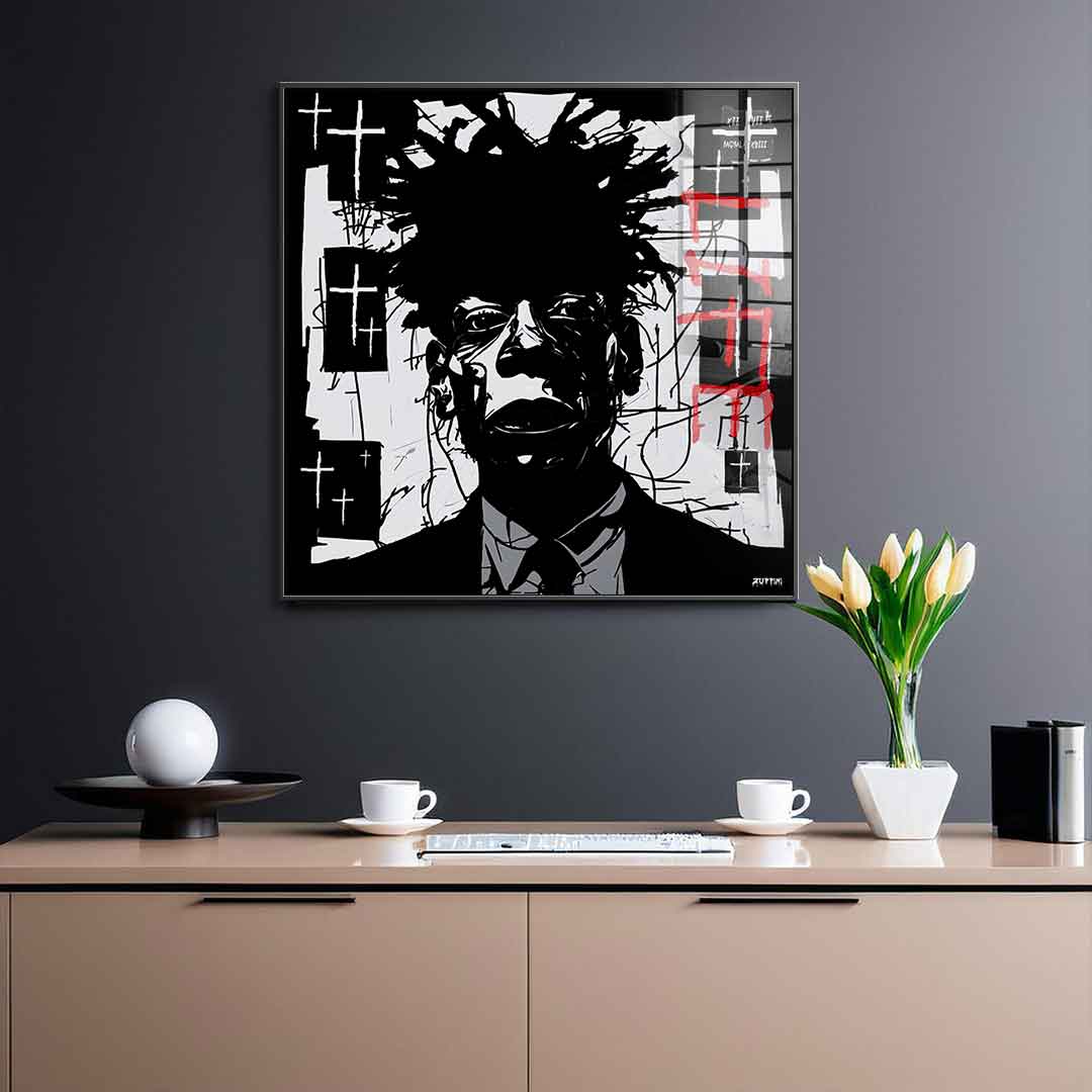 Black Man in Suit - Acrylglas