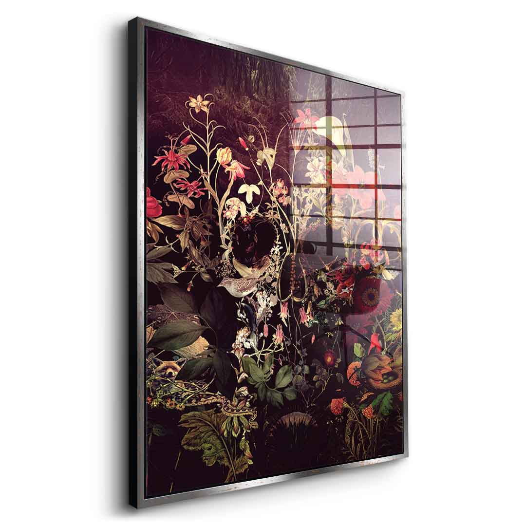 Bloom Skull - Acrylic glass