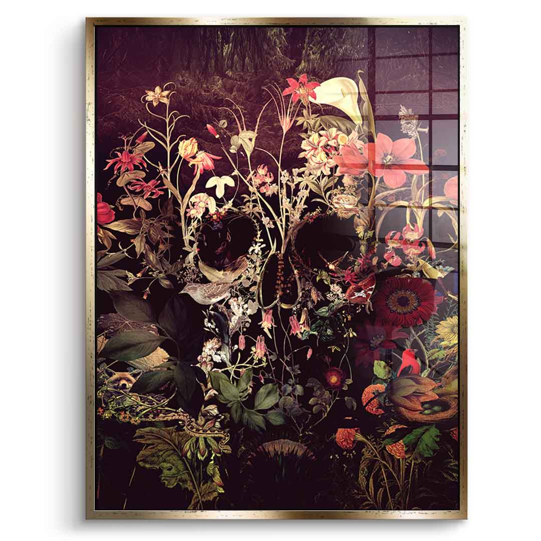 Bloom Skull - Acrylic glass