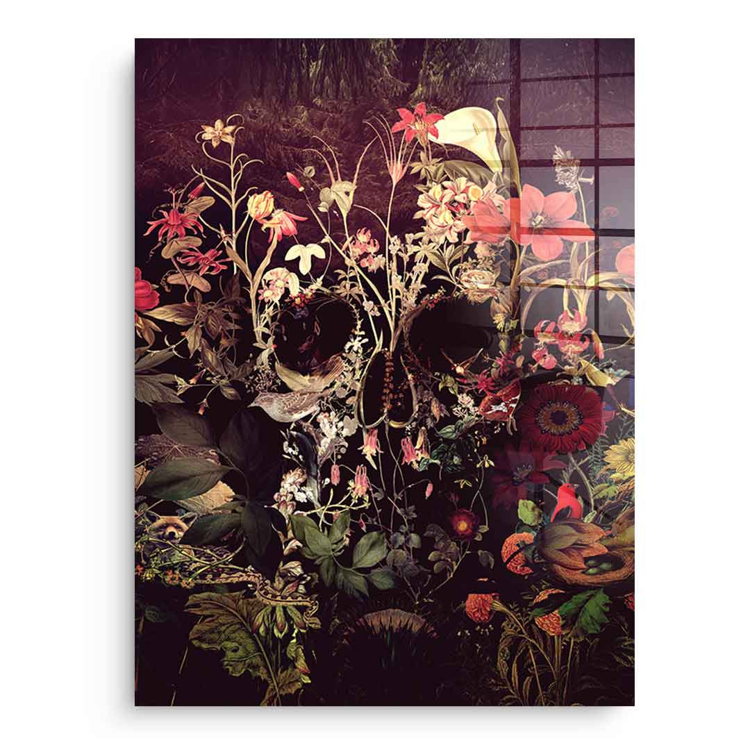 Bloom Skull - Acrylic glass