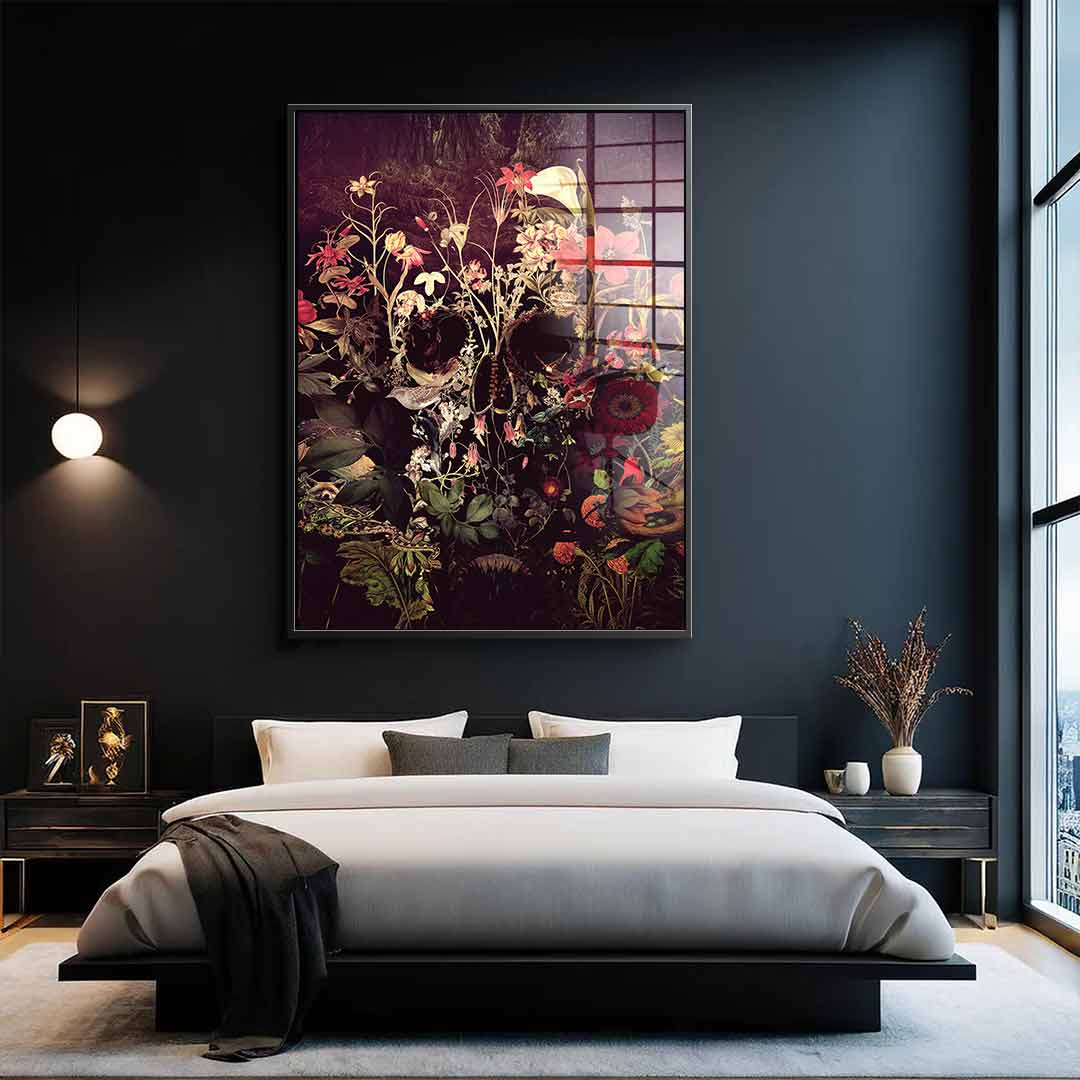 Bloom Skull - Acrylic glass
