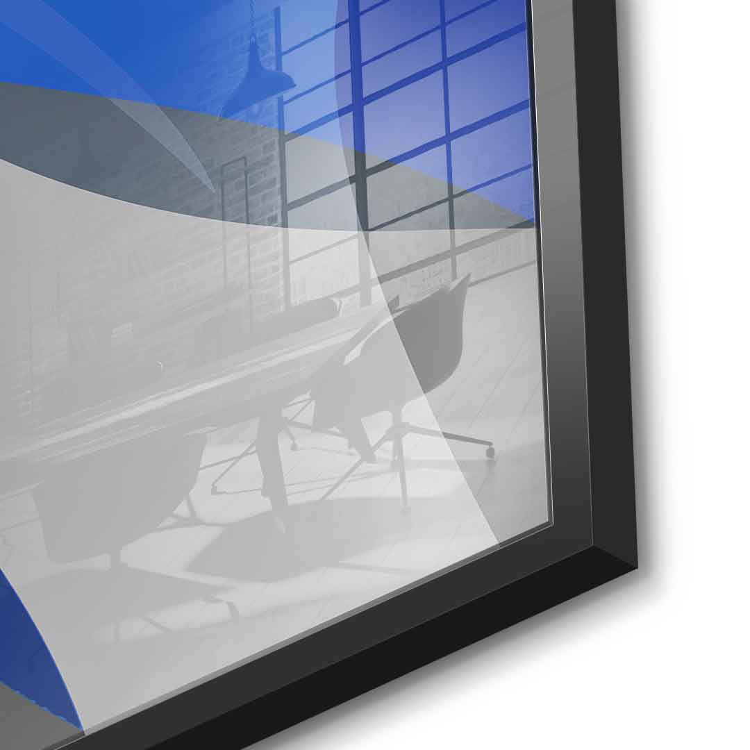 Blue and gray - acrylic glass