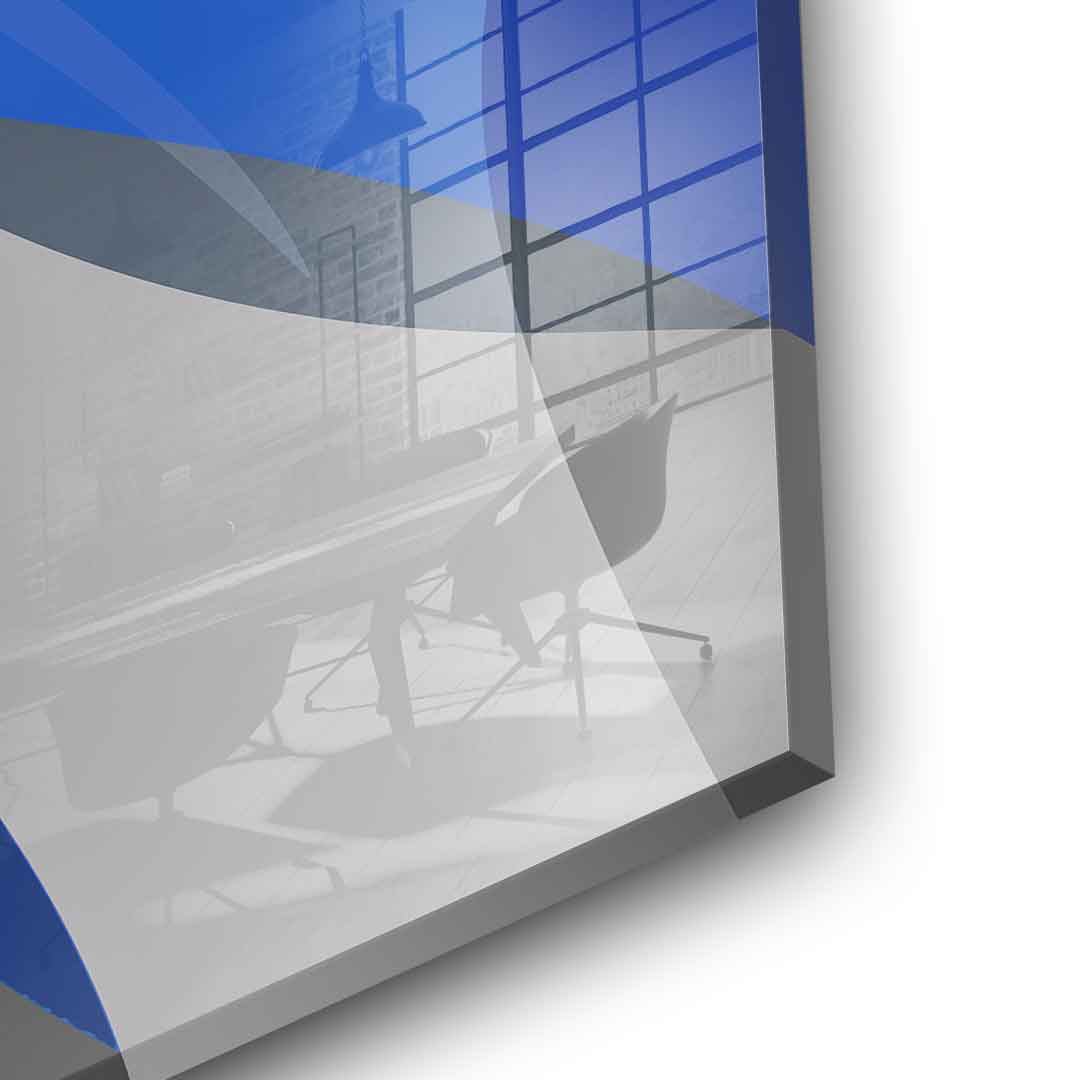 Blue and gray - acrylic glass