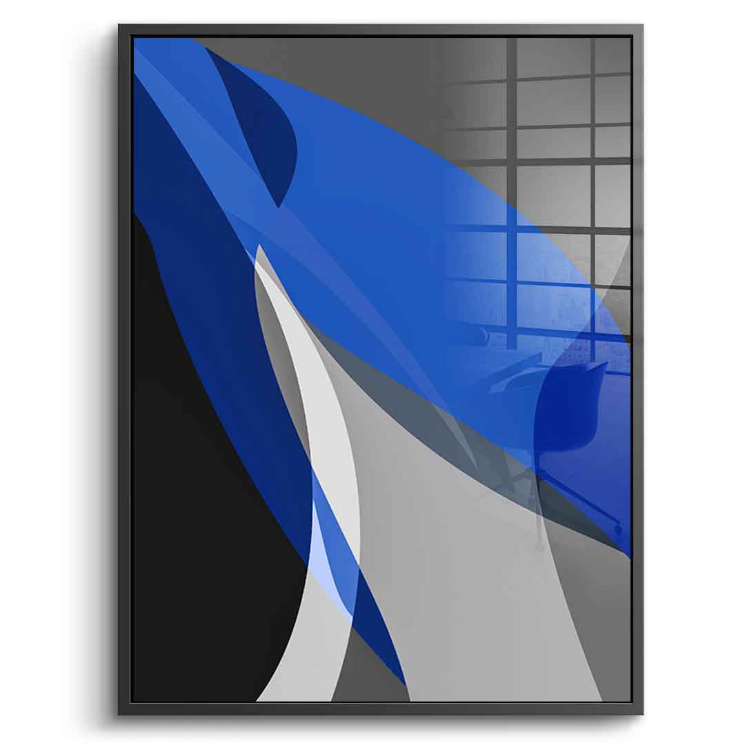 Blue and gray - acrylic glass