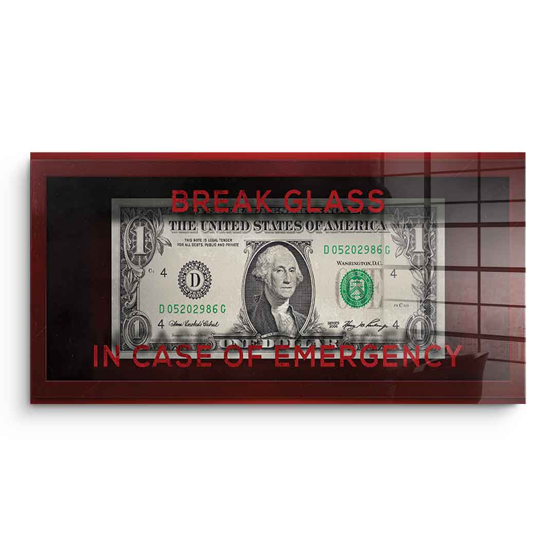 In Case of Emergency - acrylic glass