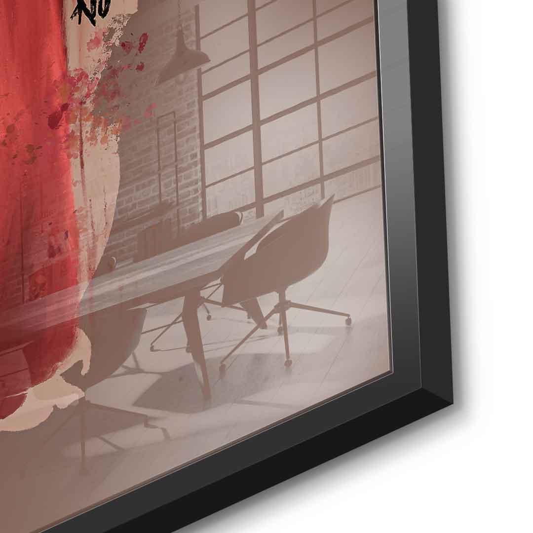 Brown Flower Head - Acrylic glass