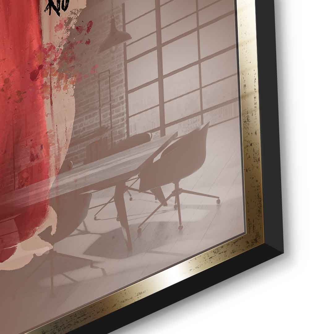 Brown Flower Head - Acrylic glass