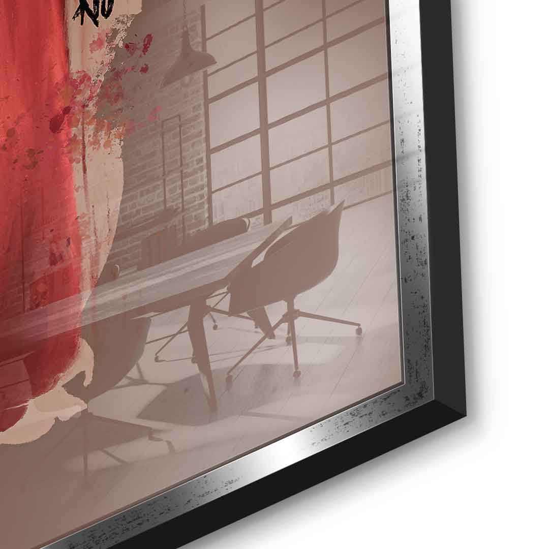 Brown Flower Head - Acrylic glass