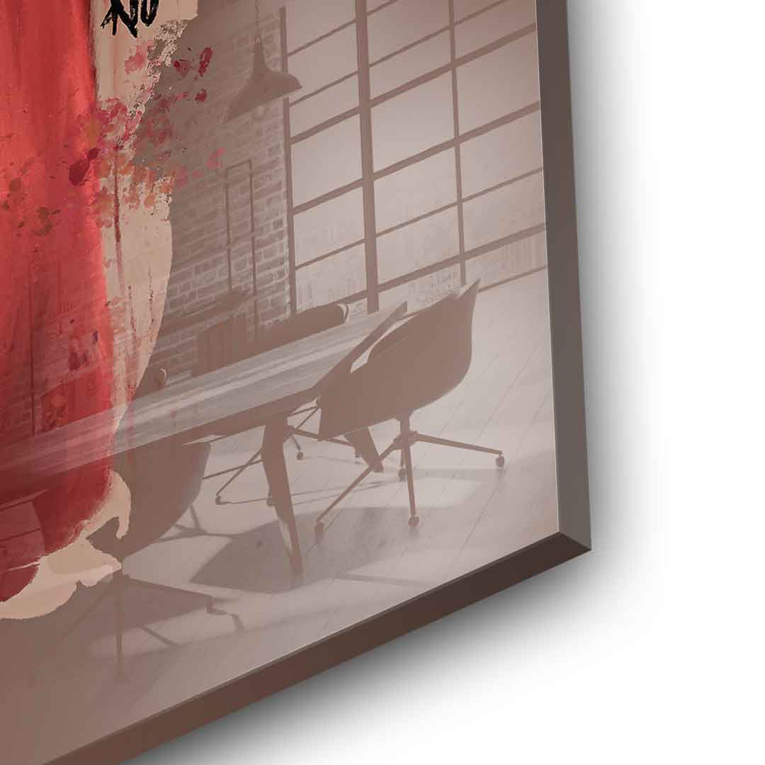 Brown Flower Head - Acrylic glass