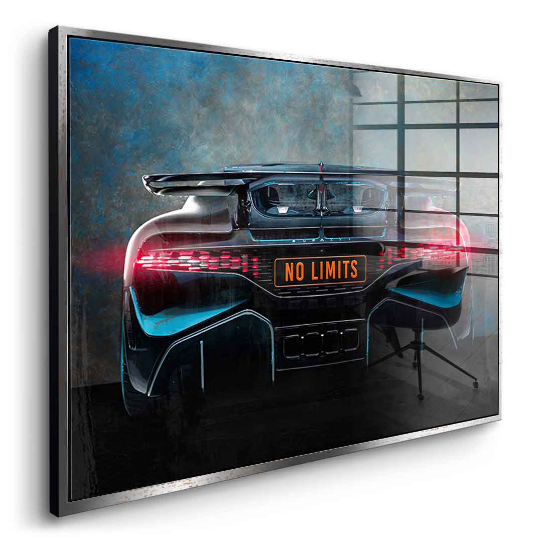 Bugatti Backside - Acrylglas