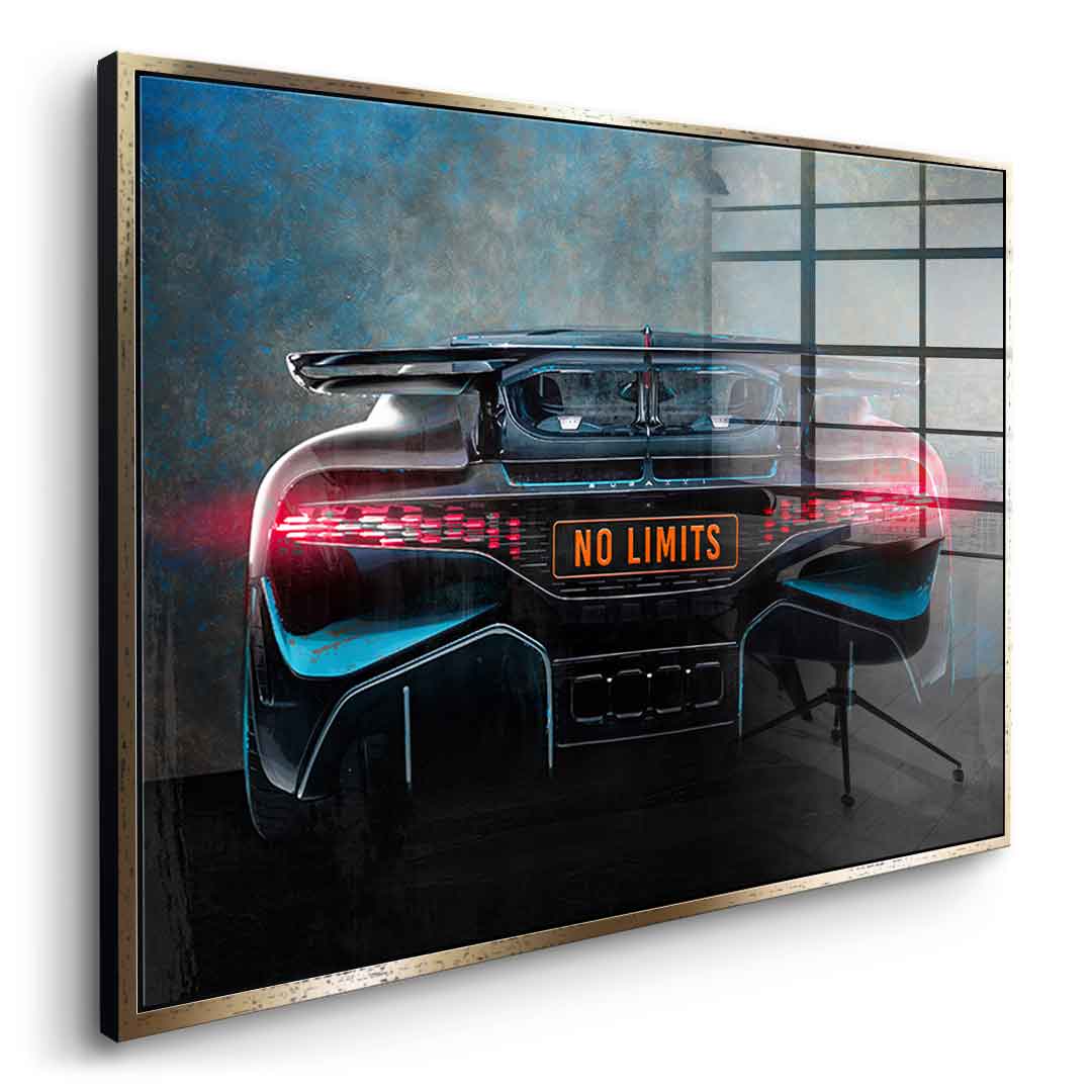 Bugatti Backside - Acrylic glass