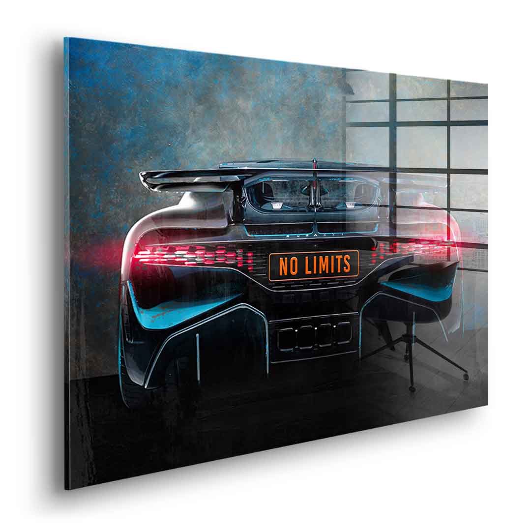 Bugatti Backside - Acrylic glass