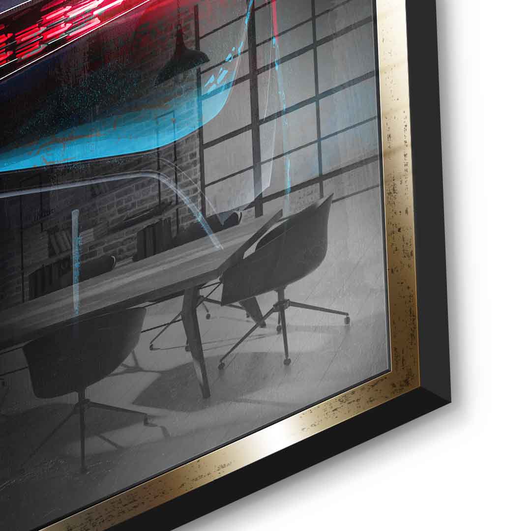 Bugatti Backside - Acrylic glass