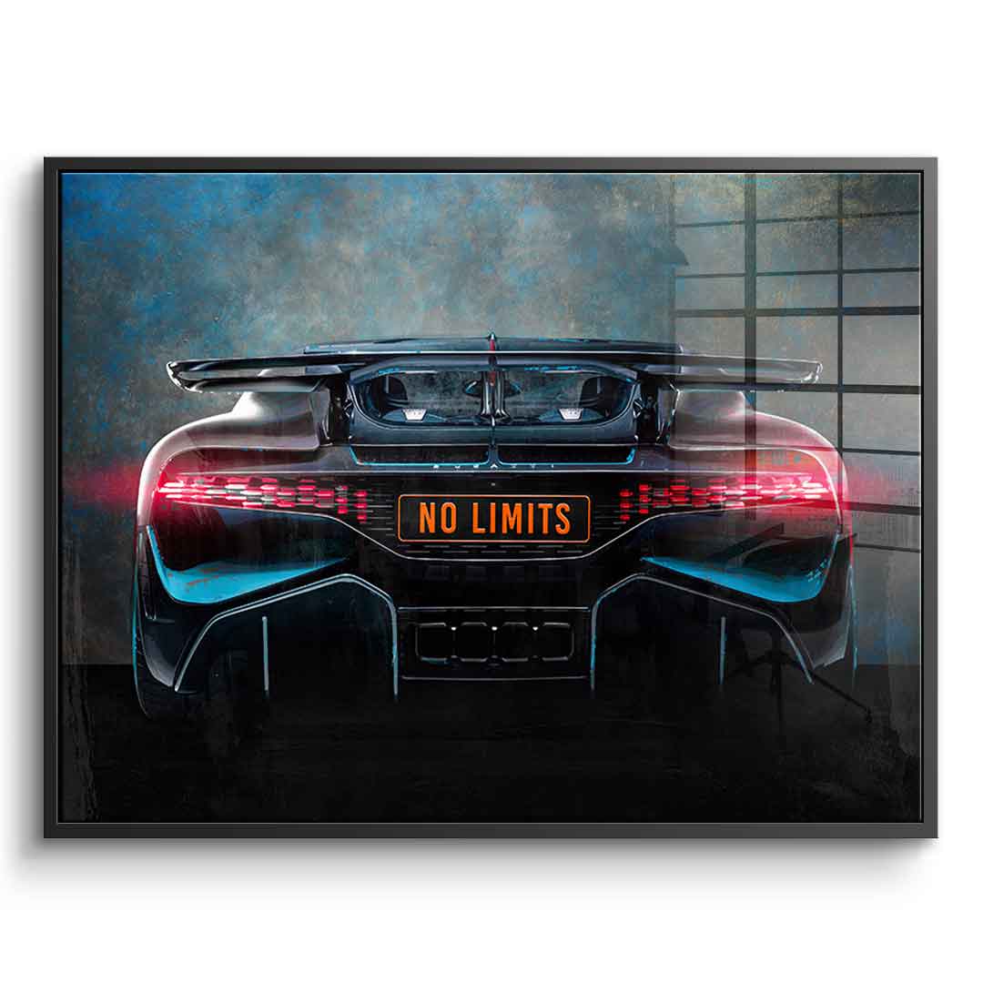 Bugatti Backside - Acrylic glass