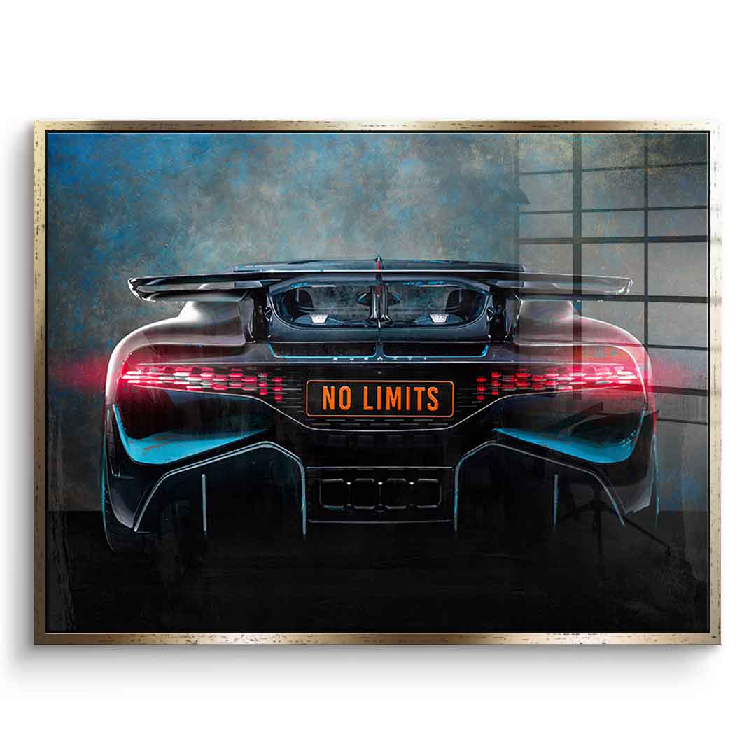 Bugatti Backside - Acrylglas