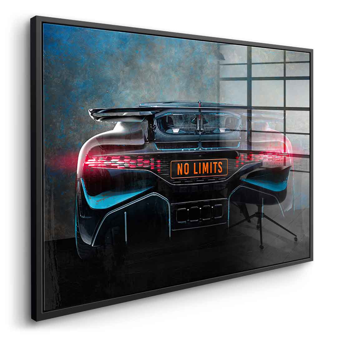 Bugatti Backside - Acrylglas
