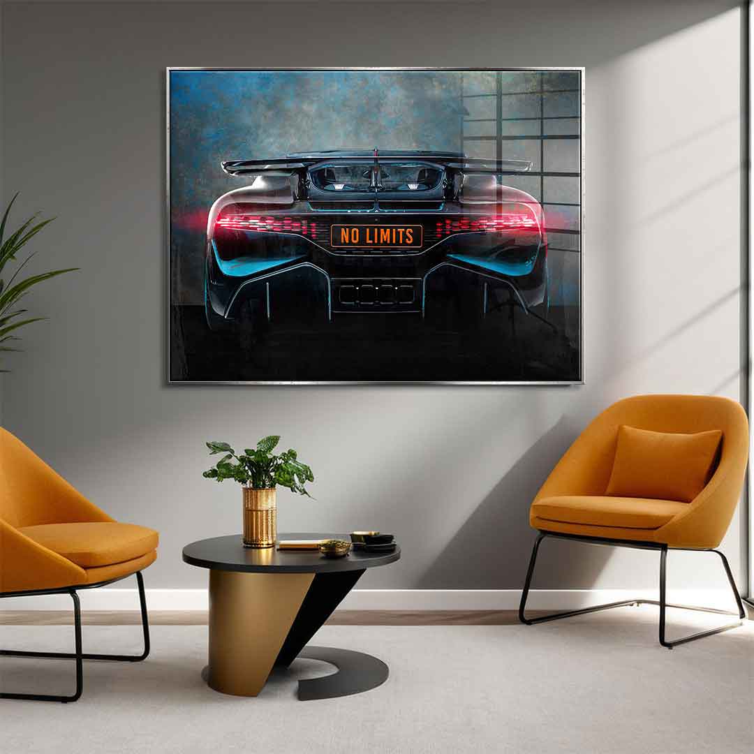 Bugatti Backside - Acrylic glass