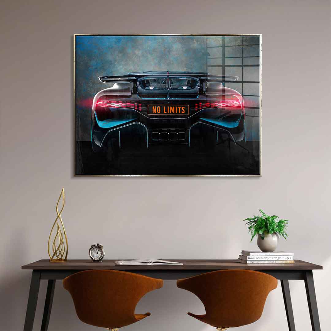 Bugatti Backside - Acrylglas