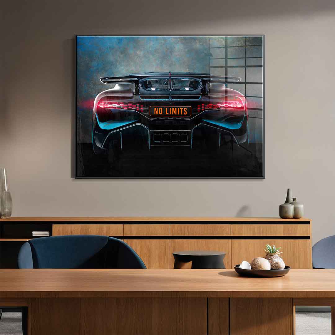 Bugatti Backside - Acrylic glass