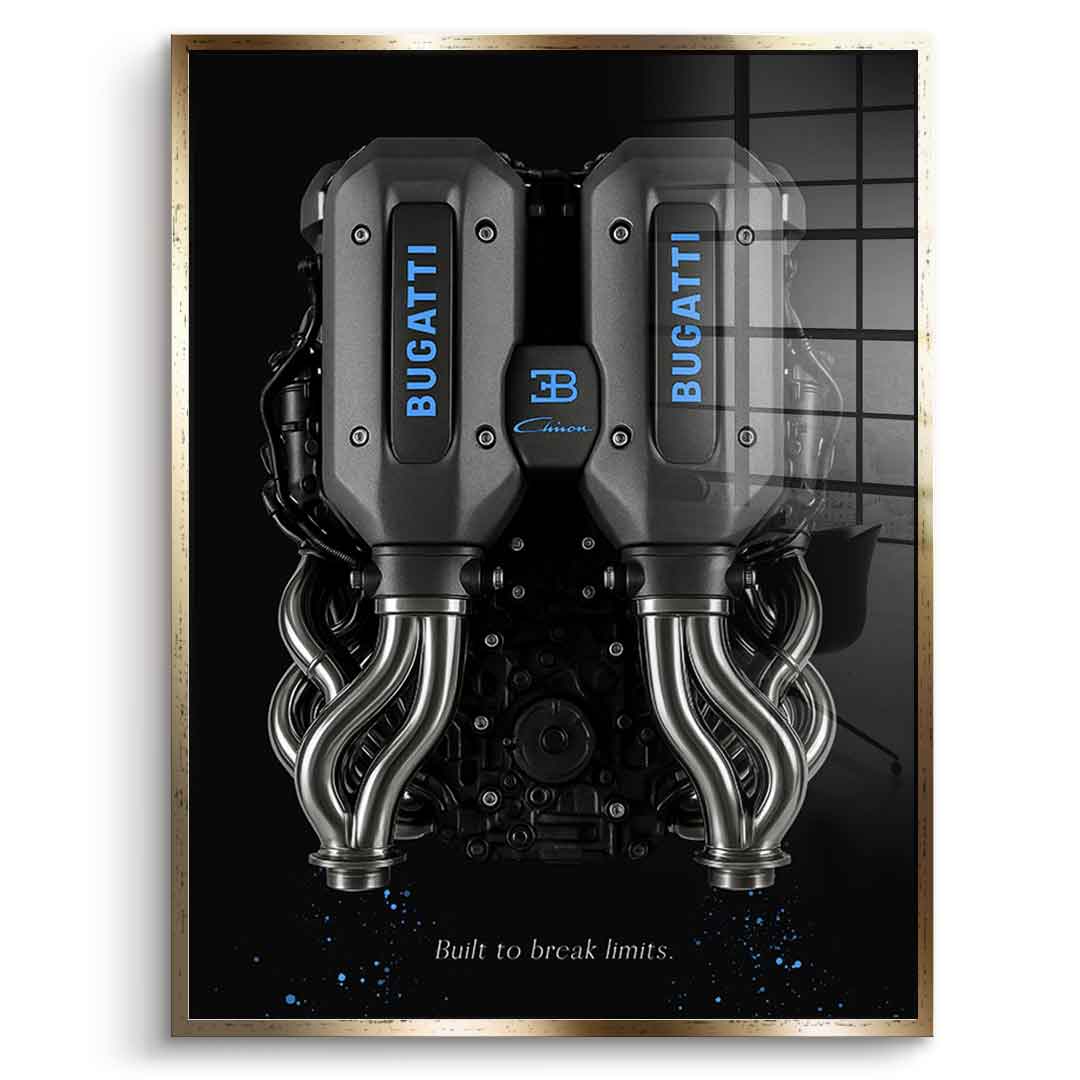 Bugatti Engine - Acrylglas