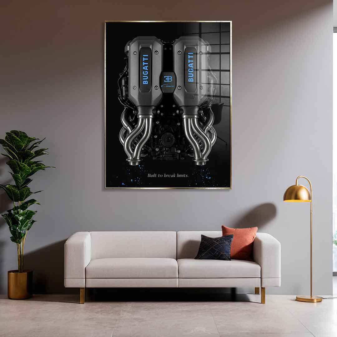 Bugatti Engine - Acrylglas