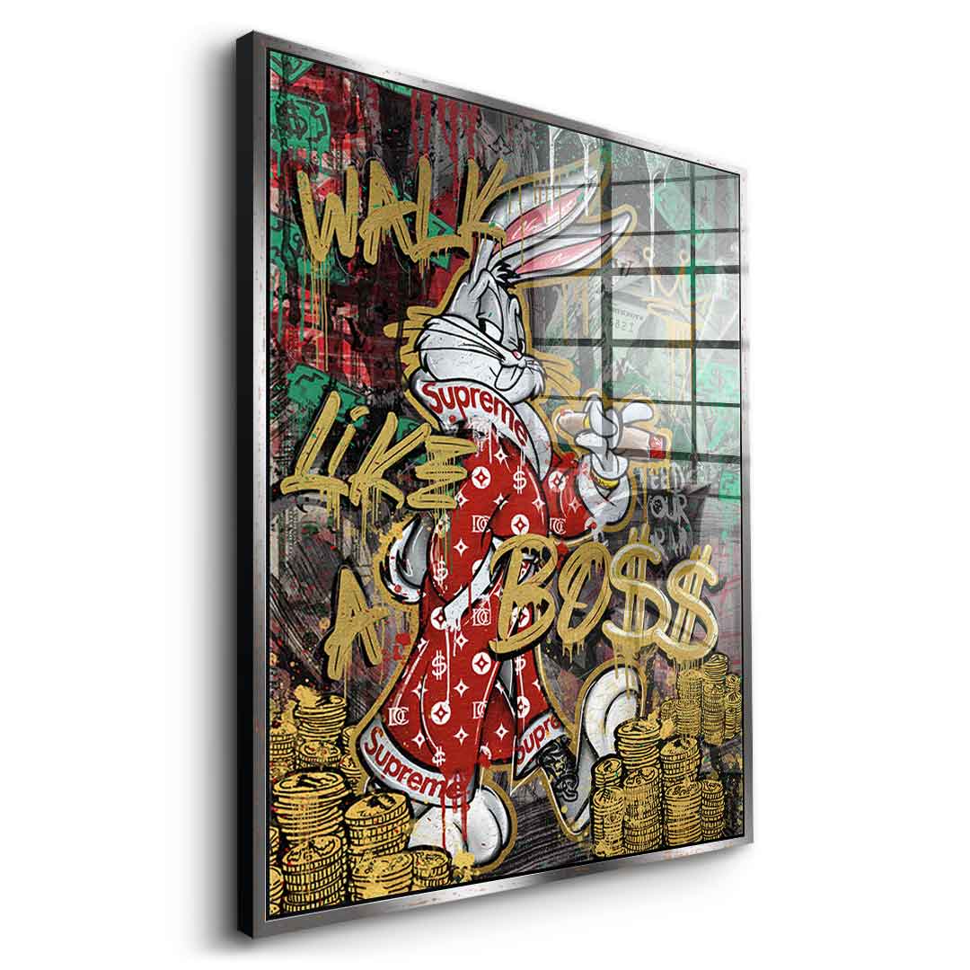 Walk like € a box $$ - acrylic glass