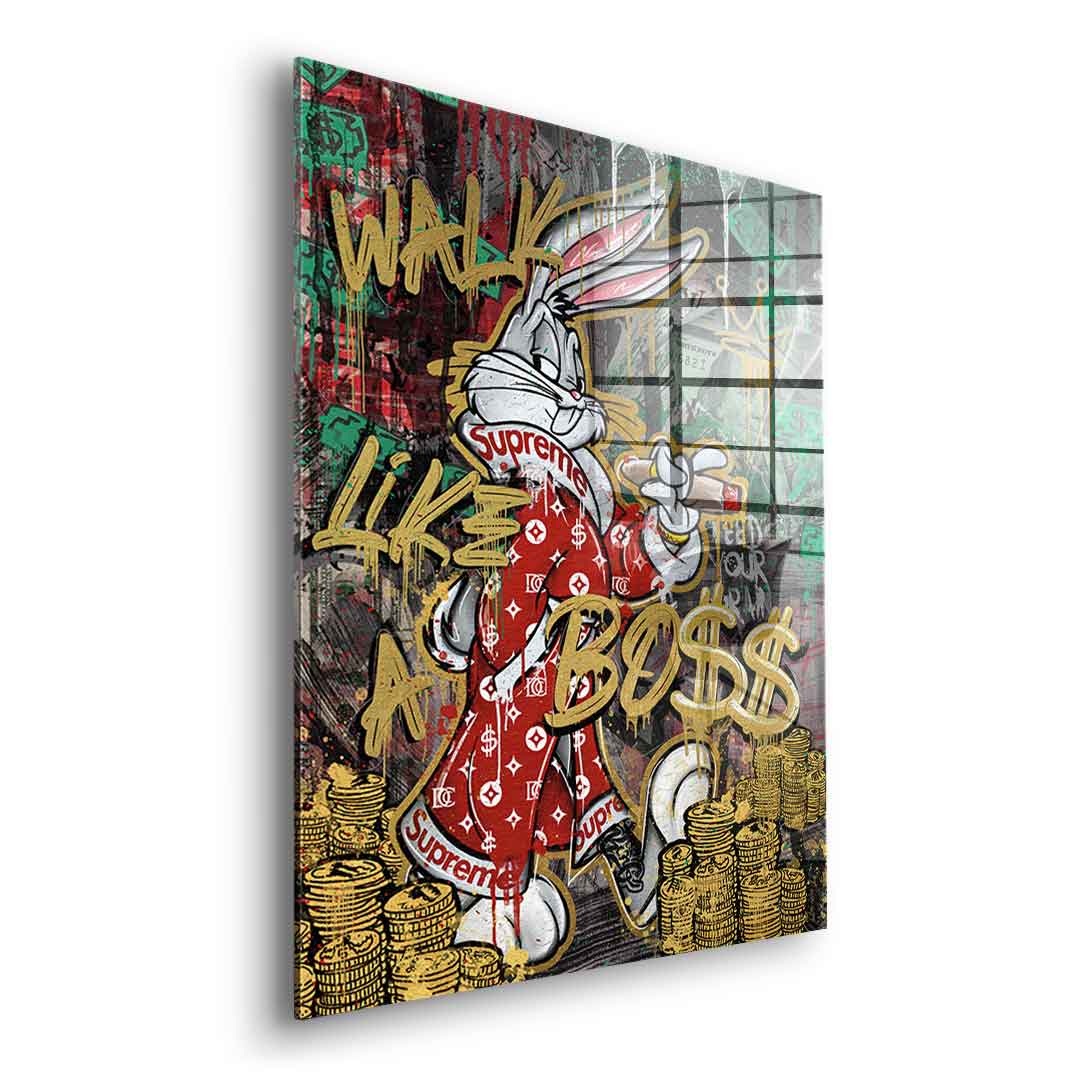 Walk like € a box $$ - acrylic glass