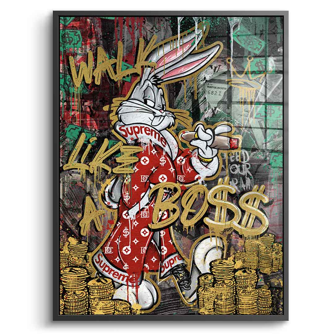 Walk like € a box $$ - acrylic glass